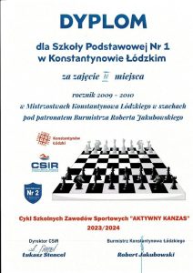 Dyplom szachy 1