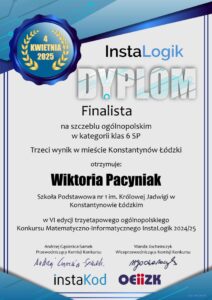 dyplom instalogik 6 wiktoria pacyniak
