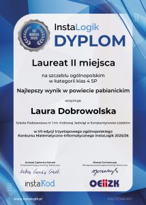 dyplom instalogik 7 laura dobrowolska
