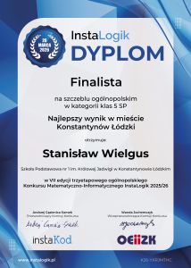 dyplom instalogik 7 stanisław wielgus