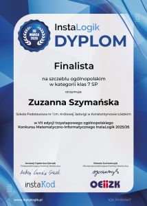 dyplom instalogik 7 zuzanna szymańska